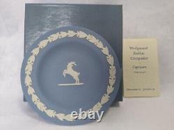 Wedgwood Blue Jasperware Zodiac Dishes Plates 4.33 in Set of 12 Used