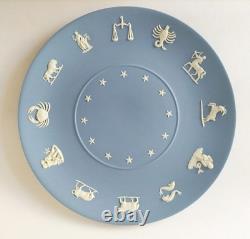 Wedgwood Blue Jasperware Zodiac Plate 9 1/2 Inch