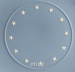 Wedgwood Blue Jasperware Zodiac Plate 9 1/2 Inch