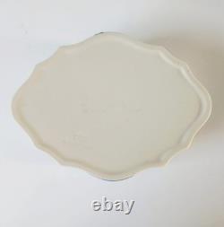 Wedgwood Blue On White Jasperware Cherub Boat Shaped Trinket Box Jasper