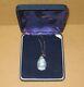 Wedgwood Blue & Silver Jasperware Tear Drop Dancing Hours Neckless