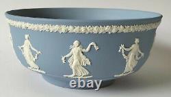 Wedgwood Blue and White Jasperware Bowl Dancing Hours