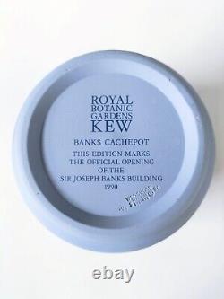 Wedgwood Blue and White Jasperware Planter Royal Botanic Gardens Kew Cachepot