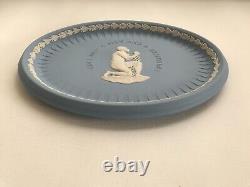 Wedgwood Blue jasperware AM I NOT A MAN AND A BROTHER Oval Tray