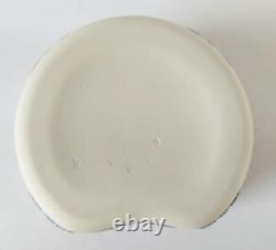 Wedgwood Blue on White Jasperware Trinket Box Aurora and Chariot Bean Box