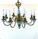 Wedgwood & Brass 8 Light 27 Chandelier Blue/white Jasperware Hanging Lamp