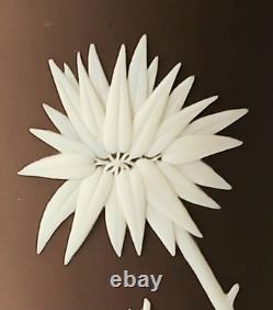 Wedgwood Brown Jasperware Prunus Blossom Vase