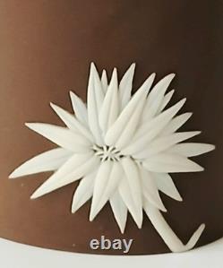 Wedgwood Brown Jasperware Prunus Blossom Vase