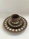 Wedgwood Brown Jasperware Shell Design Trio In Excellent Condition