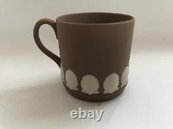 Wedgwood Brown Jasperware Shell Design Trio In Excellent Condition