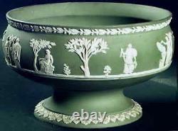 Wedgwood CREAM COLOR ON CELADON JASPERWARE Round Footed Imperial Bowl 1804863
