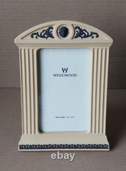 Wedgwood Cane Yellow & Black Jasperware Athene Picture Frame Library Collection