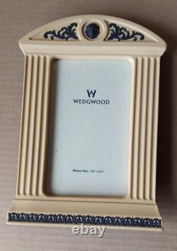 Wedgwood Cane Yellow & Black Jasperware Athene Picture Frame Library Collection