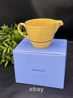 Wedgwood Caneware Jasper Ware Jasperware Black On Yellow Cane Boxed Cream Jug