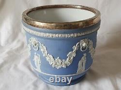 Wedgwood Classical Design Jasper Ware Large Vase / Pot, Circa 19th Century