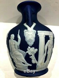 Wedgwood Cobalt Blue Jasperware 5 Portland Vase Exhibition Mark (1929) MINT