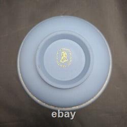 Wedgwood Collectors Society Blue Jasperware Bowl Grasses Floral (1983)