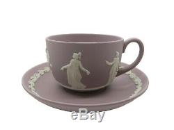 Wedgwood Cup Duo Lilac Jasper Dancing Hours Full Size Excellent