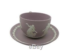 Wedgwood Cup Duo Lilac Jasper Dancing Hours Full Size Excellent