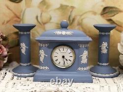Wedgwood Dancing Hours Clock With Candle Holder In Very Good Condition