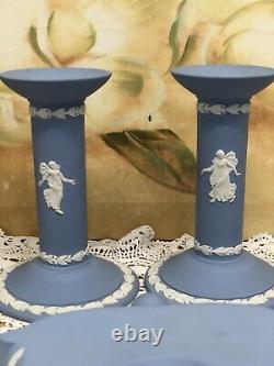 Wedgwood Dancing Hours Clock With Candle Holder In Very Good Condition