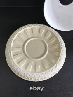 Wedgwood Dancing Hours Jasperware YELLOW Lithophane Tea Light Candle Holder