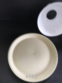 Wedgwood Dancing Hours Jasperware YELLOW Lithophane Tea Light Candle Holder