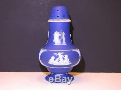 Wedgwood Dark Blue Dip Jasper Ware Imperial Pepper Pot or Shaker c. 1900