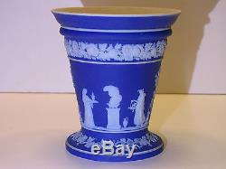 Wedgwood Dark Blue Jasper Ware Bough Vase c. 1910