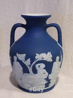 Wedgwood Dark Blue Jasperware 7 Portland Vase