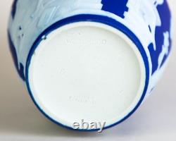 Wedgwood Dark Blue Jasperware Portland Vase 6 Made in England Vintage