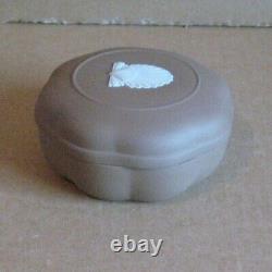 Wedgwood Dark Taupe Brown Jasperware Shell Box