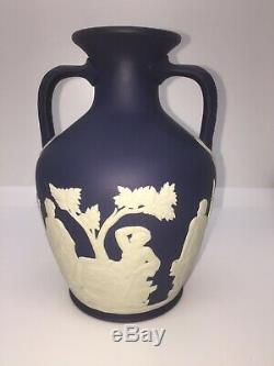 Wedgwood Deep Blue Jasperware Portland Vase