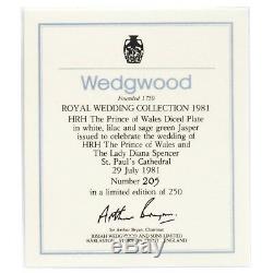 Wedgwood Diced Plate Royal Wedding The Prince of Wales Prince Charles Jasperware