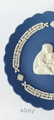 Wedgwood ETO Jasperware Royal Blue Japanese Tray 2016 Year of the Monkey