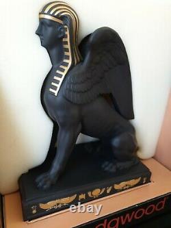 Wedgwood Egyptian Collection Basalt Gold Sphinx Ultra Rare Ltd Edition 100