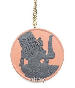 Wedgwood Egyptian Jasperware Terracotta And Black Pendant Jewellery