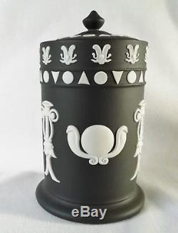 Wedgwood Egyptian Pot and Lid Black Jasperware