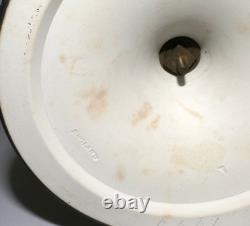 Wedgwood England Crater Vase Black + White Jasperware 19th Century H 25.5cm