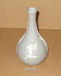 Wedgwood GREY Jasperware Autumn Winter Bud Vase