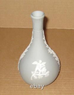 Wedgwood GREY Jasperware Autumn Winter Bud Vase