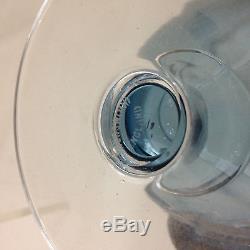 Wedgwood Glass Blue & Crystal Goblet GEORGE STUBBS Blue Jasperware Cameo