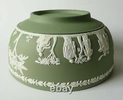 Wedgwood Green Jasperware Fruit Bowl / Sacrifice Bowl