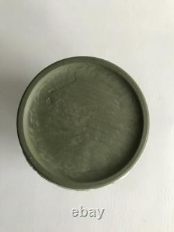 Wedgwood Green Jasperware PORTLAND VASE 5 1/2 tall