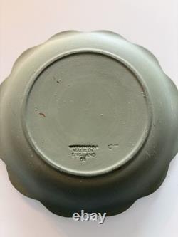 Wedgwood Green Jasperware Relief Planter Cachepot England MPN 62