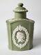 Wedgwood Green Jasperware Tea Caddy