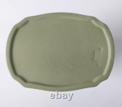 Wedgwood Green Jasperware Tea Caddy