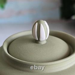Wedgwood Green Miniature Teapot Domestic Employment Jasperware Perfect