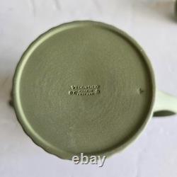 Wedgwood Green Miniature Teapot Domestic Employment Jasperware Perfect
