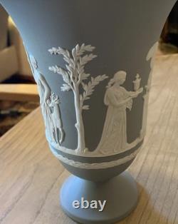 Wedgwood Grey Jasper Arcadian Vase Footed Jasperware